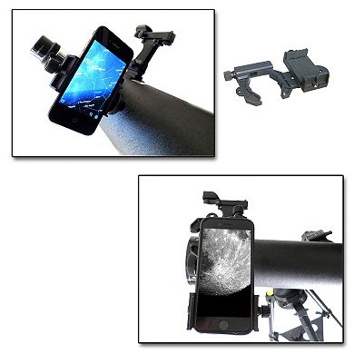 Cassini Galileo SS-80090TR Astronomical Reflector Telescope & Galileo G-SPA Smartphone Adapter Kit