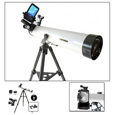 Cassini SS-C80 800mm x 80mm Astronomical Telescope with Smartphone Adapter
