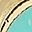 Gold Tone Aqua