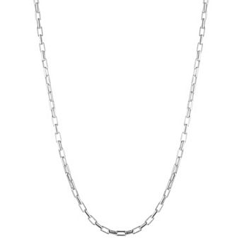 Sunkissed Sterling 14k Gold over Silver Square Long Link Necklace