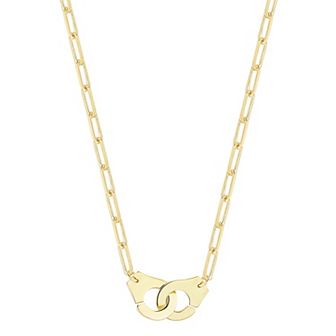 Sunkissed Sterling 14k Gold over Silver Handcuff Choker Necklace