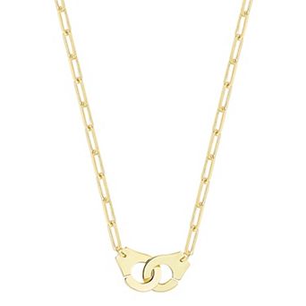 Sunkissed Sterling 14k Gold over Silver Handcuff Choker Necklace