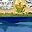 Gold Tone Blue