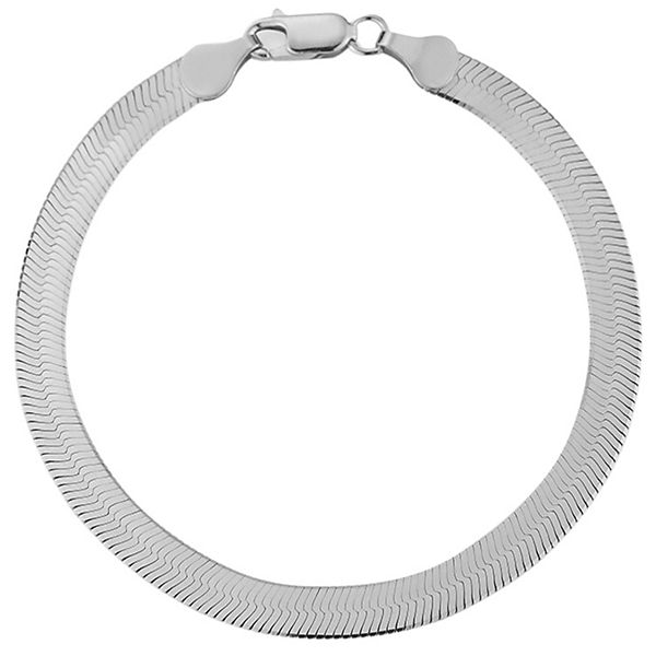 Sunkissed Sterling 14k Gold over Silver Herringbone Anklet