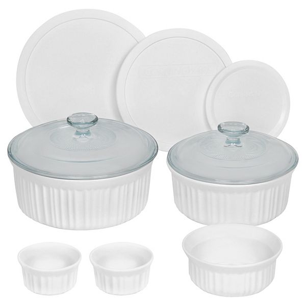 CorningWare French White 10-pc. Round Bakeware Set - White