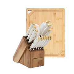 KD 15 PCS Kitchen Knife Set with Block and Utensil Holder – Knife Depot Co.