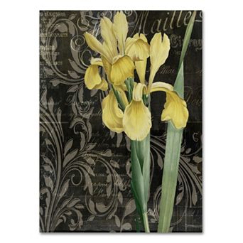 Trademark Fine Art Ode To Yellow Flowers Canvas Wall Art - Size 35x47