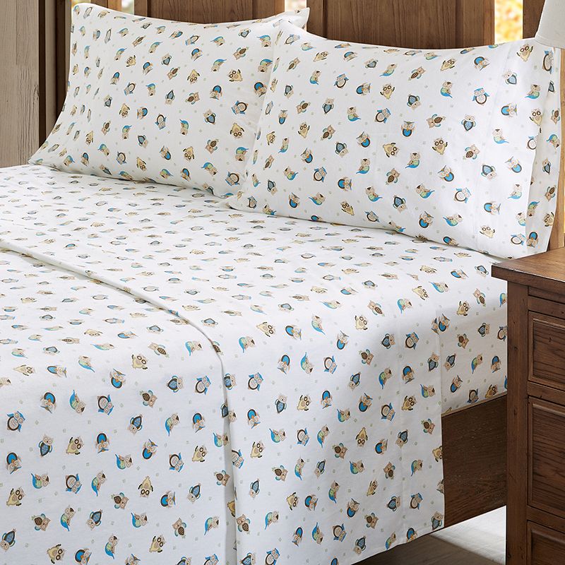 True North by Sleep Philosophy Cozy Cotton Flannel Sheet Set, Clrs, Queen S