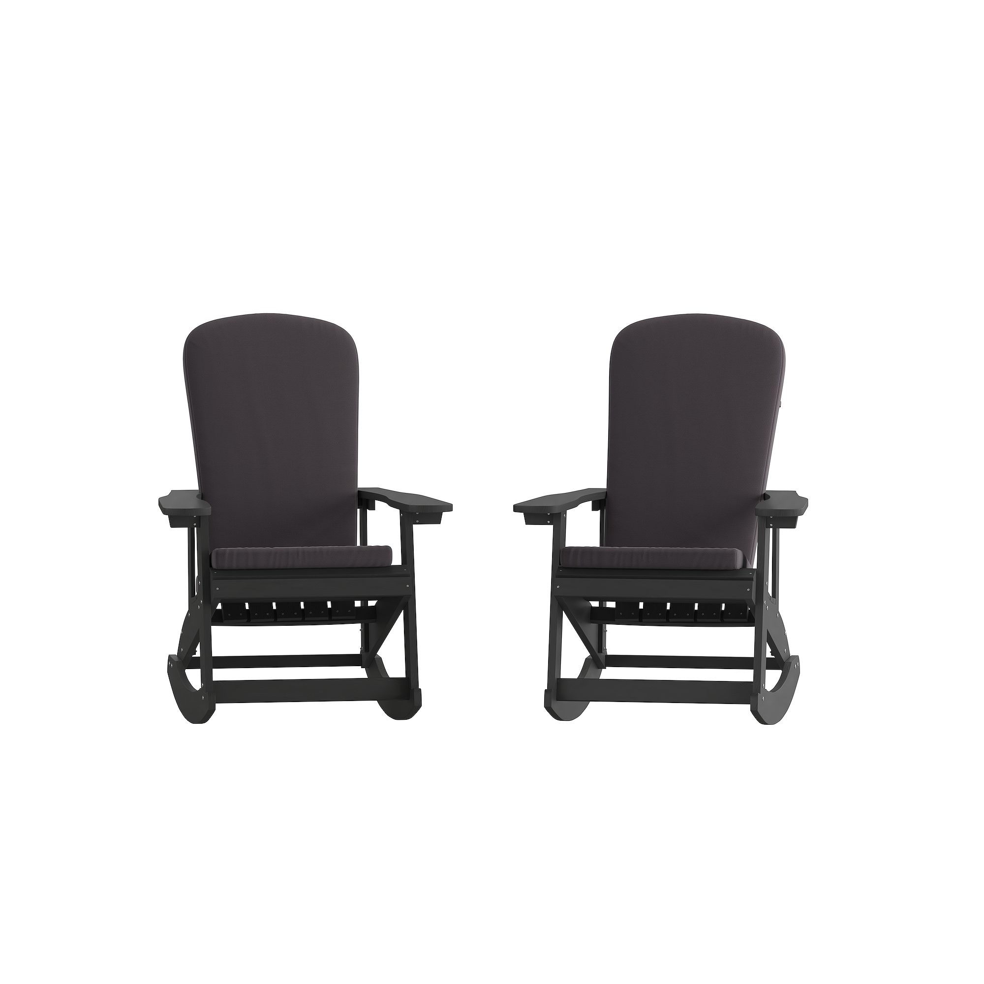 Flash Furniture Savannah All-Weather Adirondack Patio Rocking Chair 2-piece