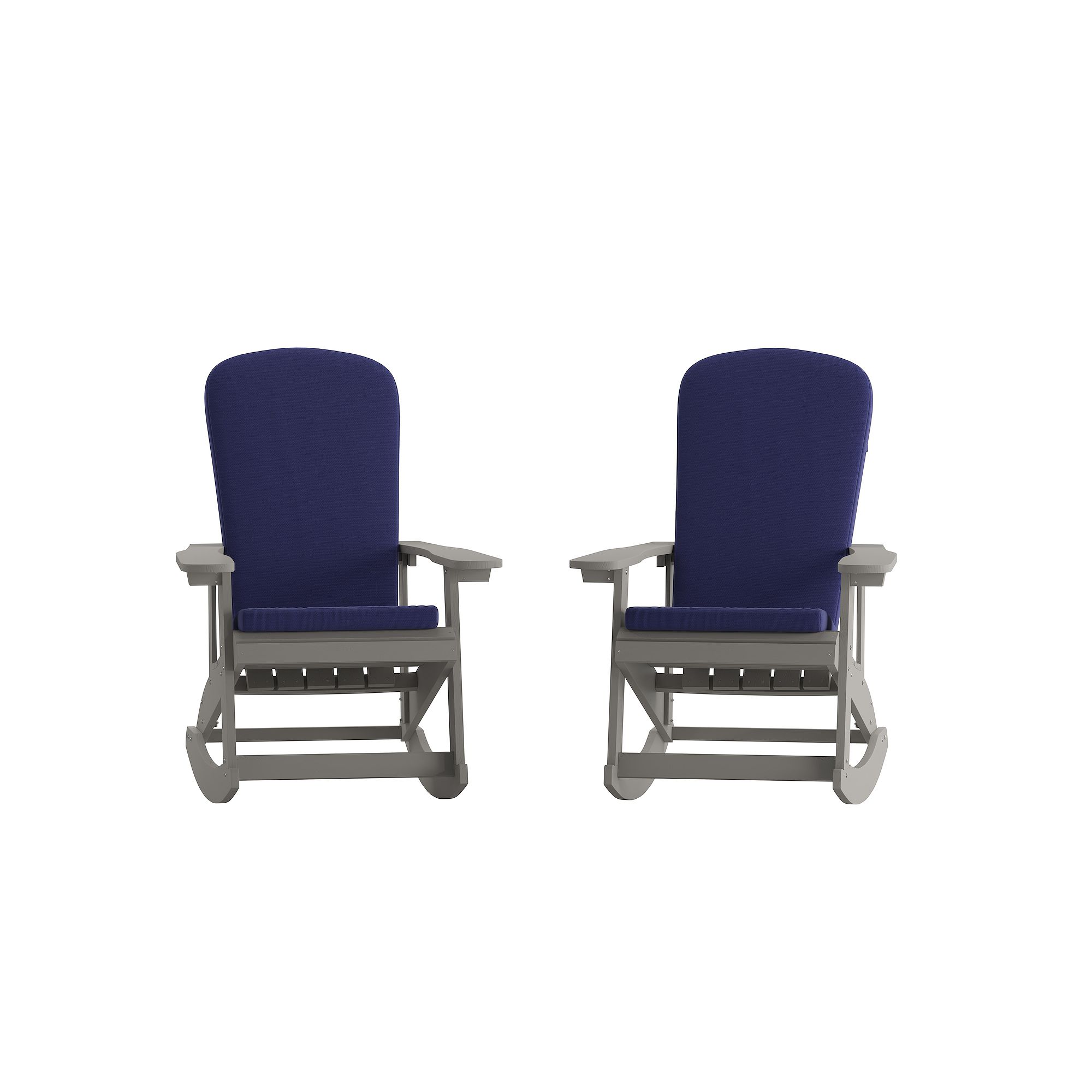 Flash Furniture Savannah All-Weather Adirondack Patio Rocking Chair 2-piece