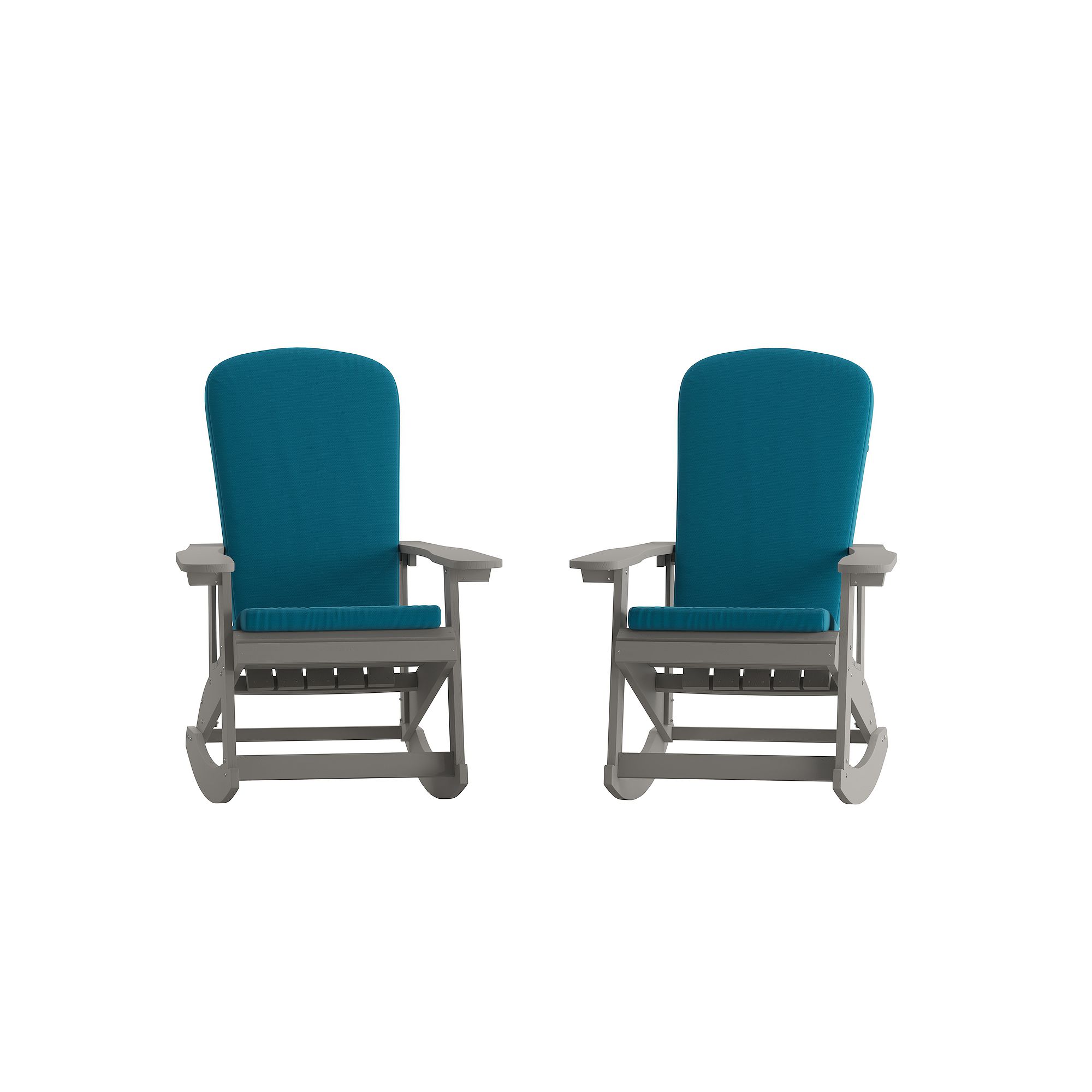 Flash Furniture Savannah All-Weather Adirondack Patio Rocking Chair 2-piece