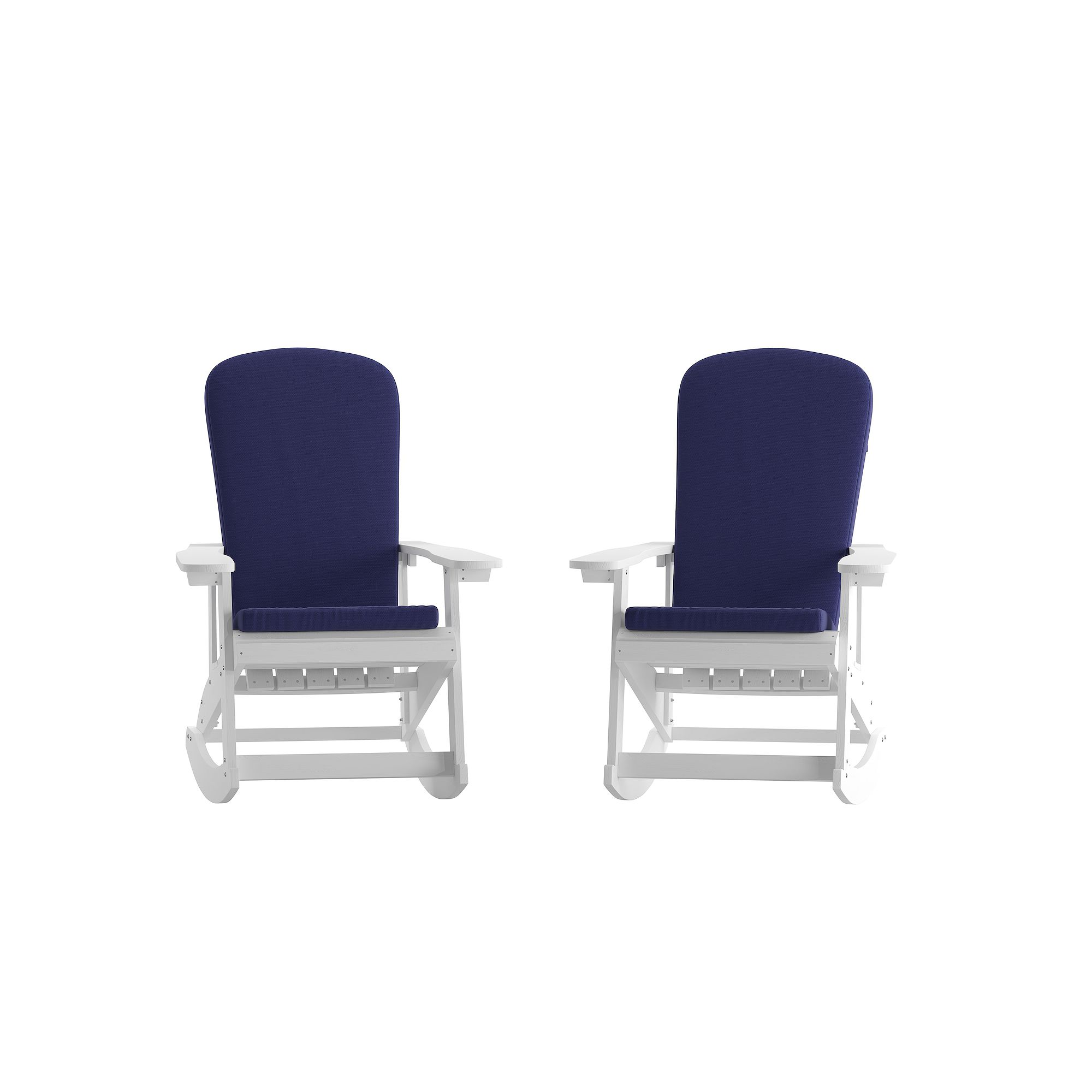 Flash Furniture Savannah All-Weather Adirondack Patio Rocking Chair 2-piece