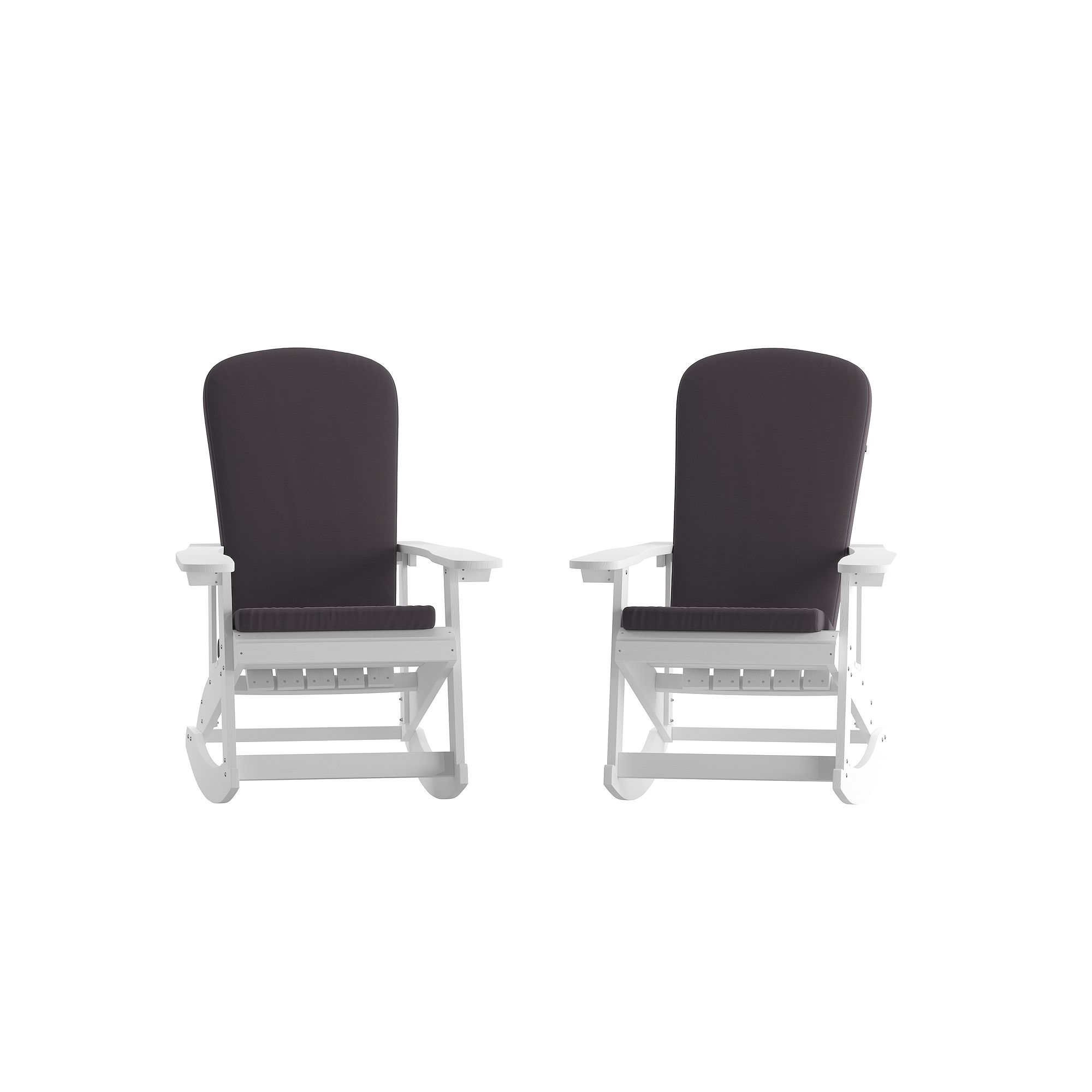 Flash Furniture Savannah All-Weather Adirondack Patio Rocking Chair 2-piece