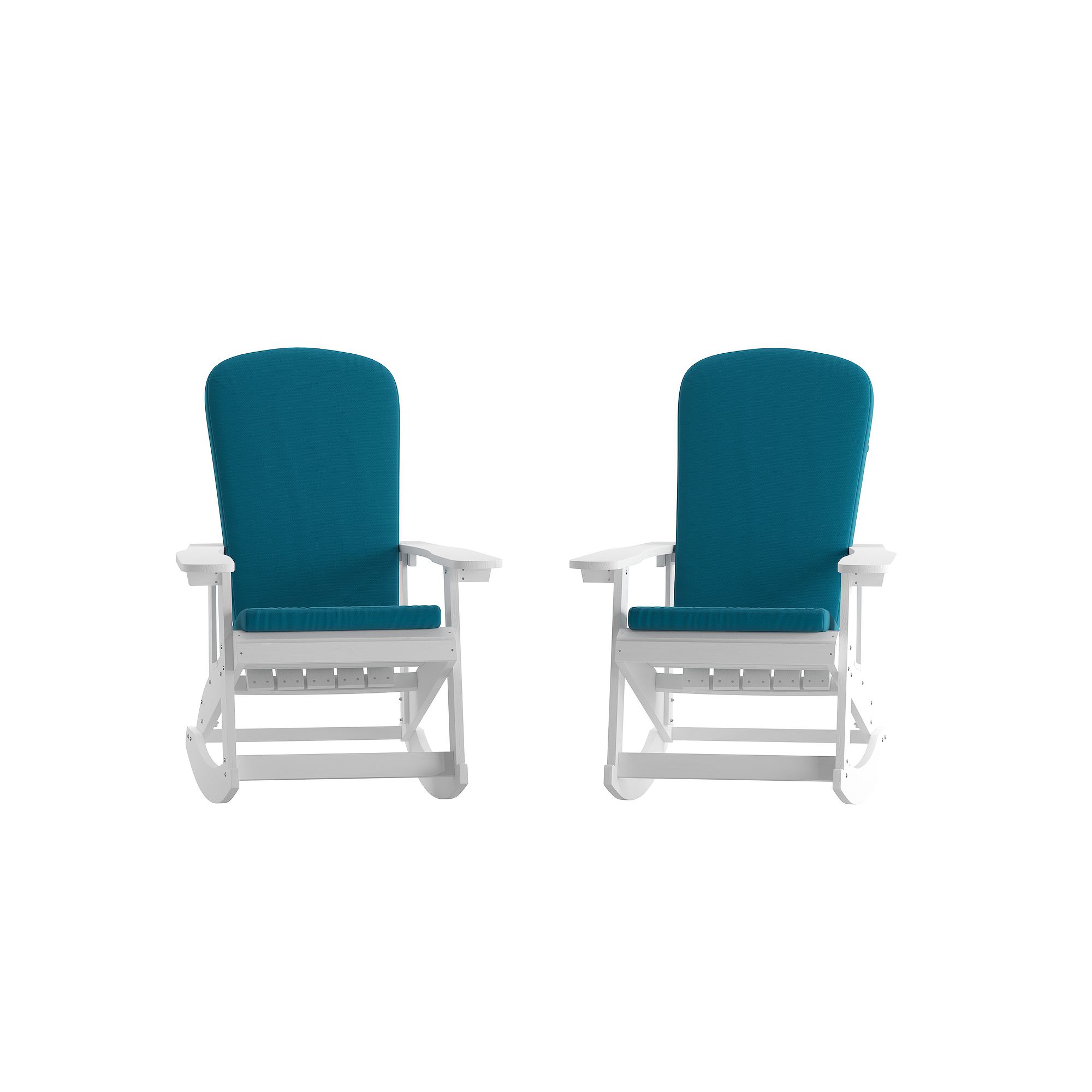 Flash Furniture Savannah All-Weather Adirondack Patio Rocking Chair 2-piece
