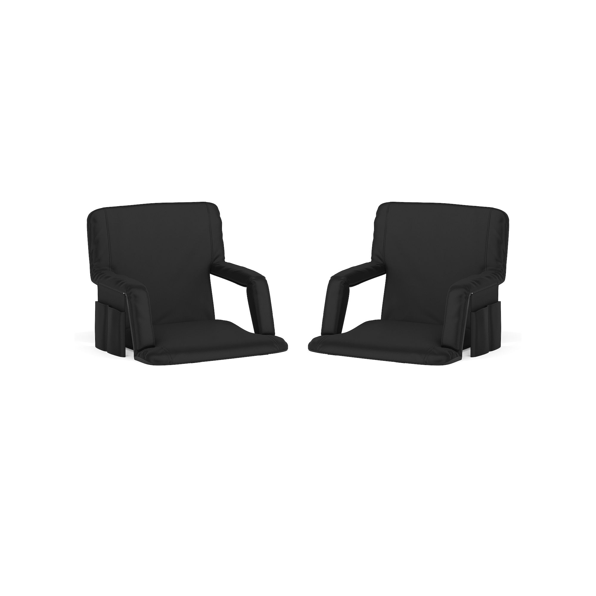 Flash Furniture Malta Portable Lightweight Reclining Stadium Chair 2-piece 