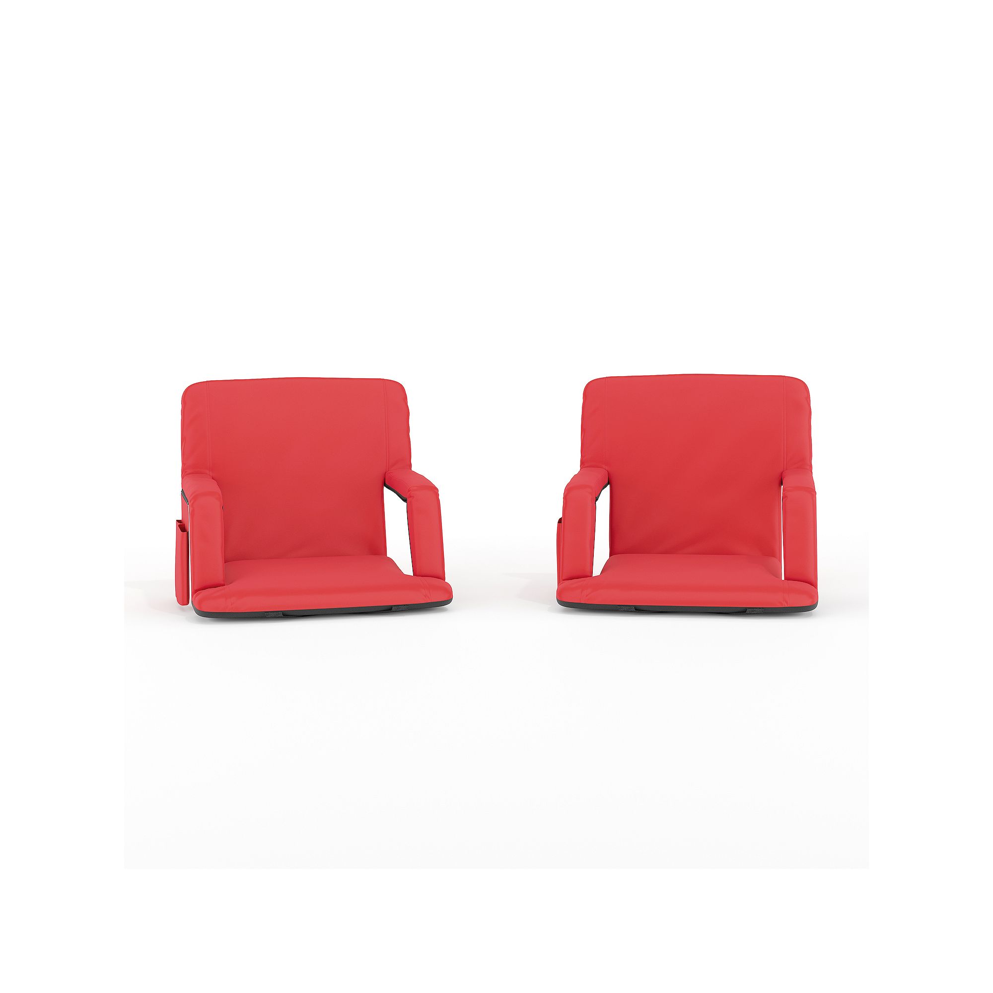 Flash Furniture Malta Portable Lightweight Reclining Stadium Chair 2-piece 