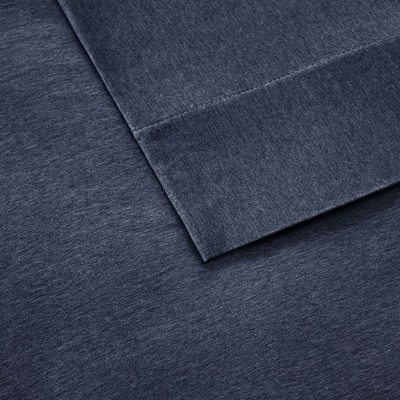 Intelligent Design Cotton Blend Jersey Knit Sheet Set, Blue, FULL SET