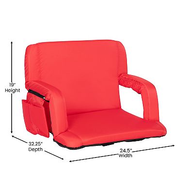 Flash Furniture Malta Extra Wide Lightweight Reclining Stadium Chair