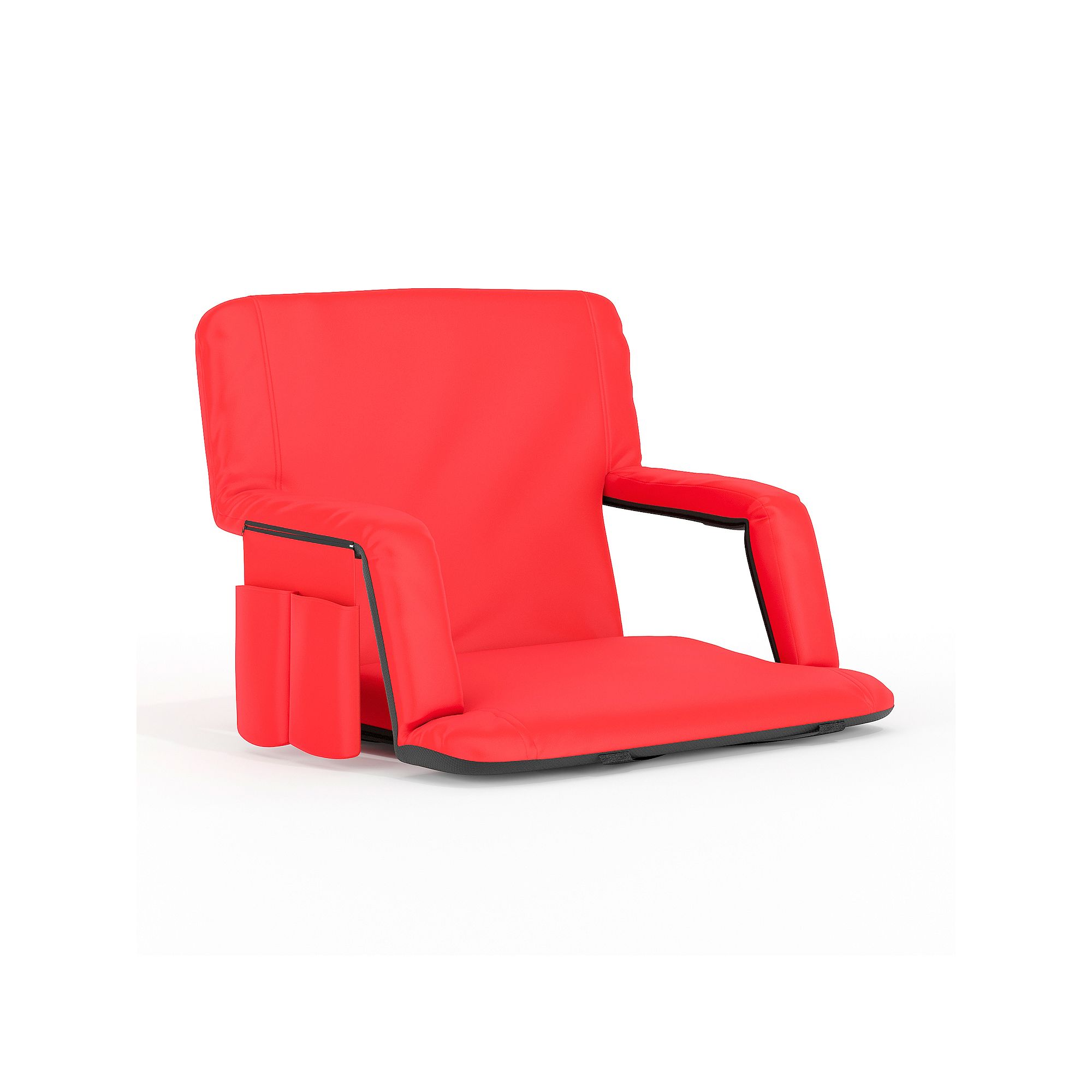Flash Furniture Malta Extra Wide Lightweight Reclining Stadium Chair, Red