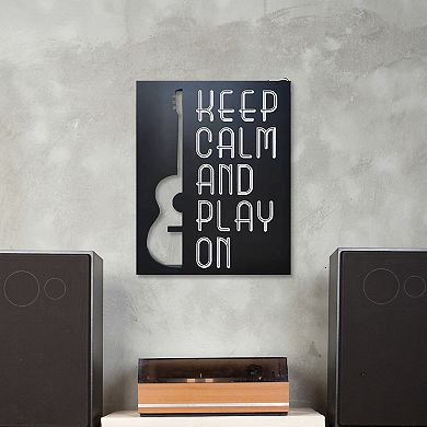 Keep Calm And Play On Wall Art