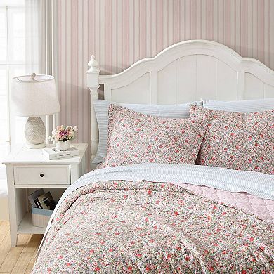 Laura Ashley Rowena Pink Quilt or Sham