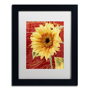 Trademark Fine Art Ladybug Black Framed Wall Art