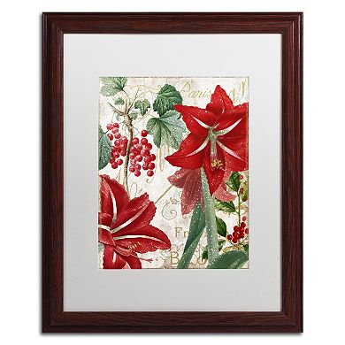 Trademark Fine Art Amaryllis "Paris" Framed Wall Art - Size 11x14