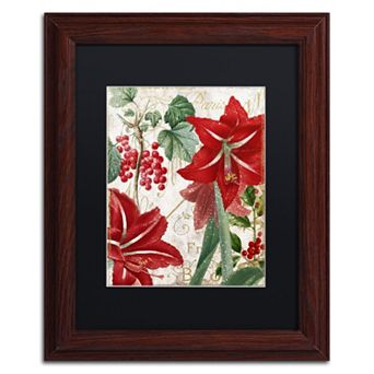 Trademark Fine Art Amaryllis "Paris" Framed Wall Art - Size 11x14