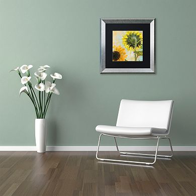 Trademark Fine Art Soleil II Silver Finish Framed Wall Art