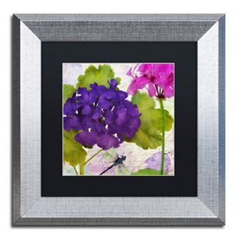 Trademark Fine Art Gaia I Silver Finish Framed Wall Art - Size 11x11