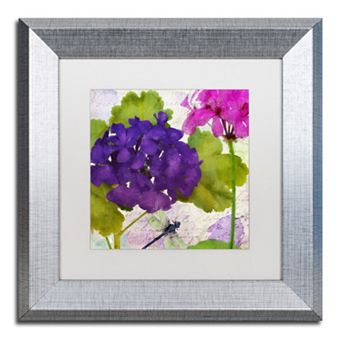 Trademark Fine Art Gaia I Silver Finish Framed Wall Art - Size 11x11