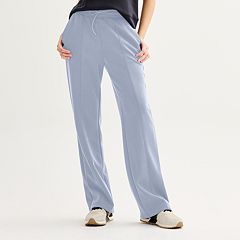 Womens Blue Loose Pants - Bottoms, Clothing