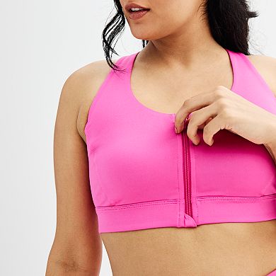 Women's Tek Gear® Ultrastretch Medium Support Zip Front Sports Bra