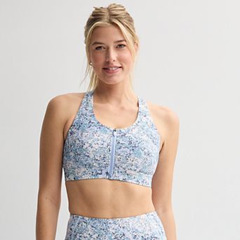 Women's Tek Gear® Ultrastretch Medium Support Zip Front Sports Bra