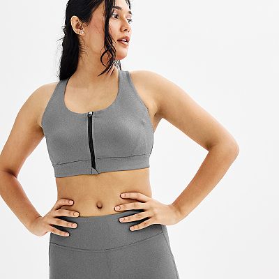 Women's Tek Gear® Ultrastretch Medium Support Zip Front Sports Bra