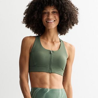 Women's Tek Gear® Ultrastretch Medium Support Zip Front Sports Bra