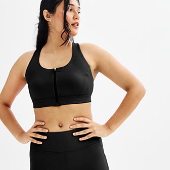 Women's Tek Gear® Ultrastretch Medium Support Zip Front Sports Bra