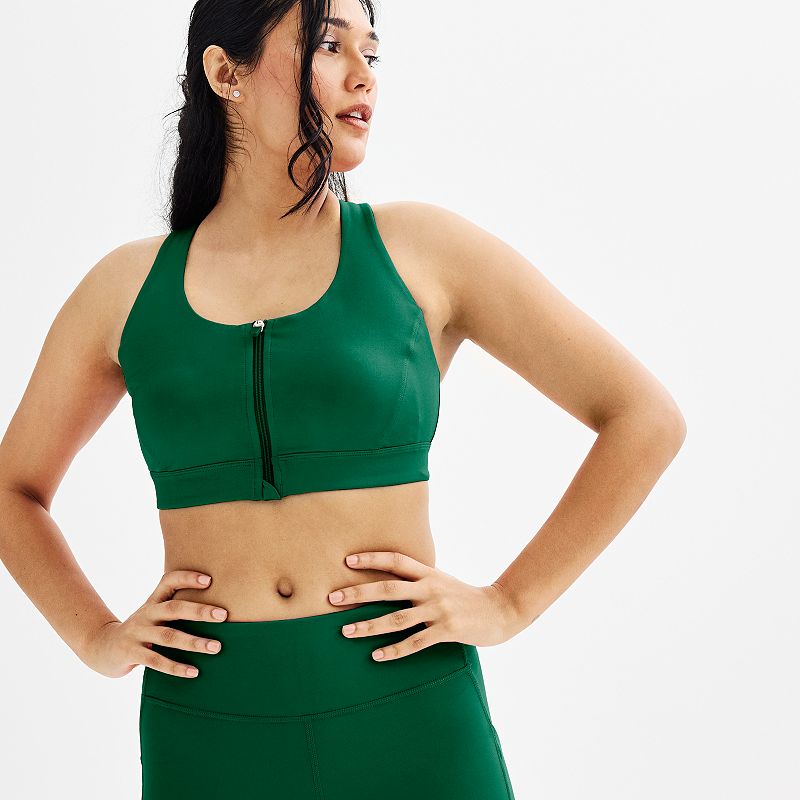 Women's Tek Gear® Ultrastretch Medium Support Sports Bra, Size: XXL, Rugged Green