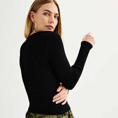 Women's INTEMPO™ Sweetheart Ribbed Sweater