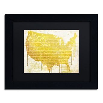 Trademark Fine Art American Dream II Black Framed Wall Art