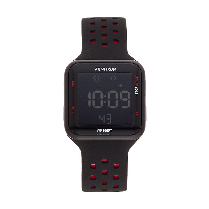 Armitron Digital Chronograph Sport Watch - Size: MEDIUM, Men's, Black