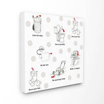 Stupell Home Decor Home Improvement Canvas Wall Art - Size: 30X30