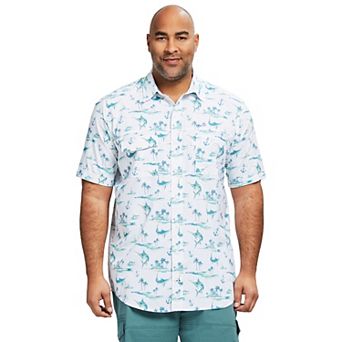 Big & Tall IZOD Sunshield Performance Button-Down Shirt