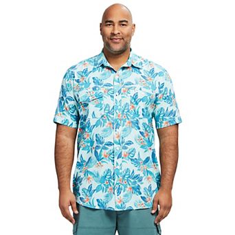Big & Tall IZOD Sunshield Performance Button-Down Shirt