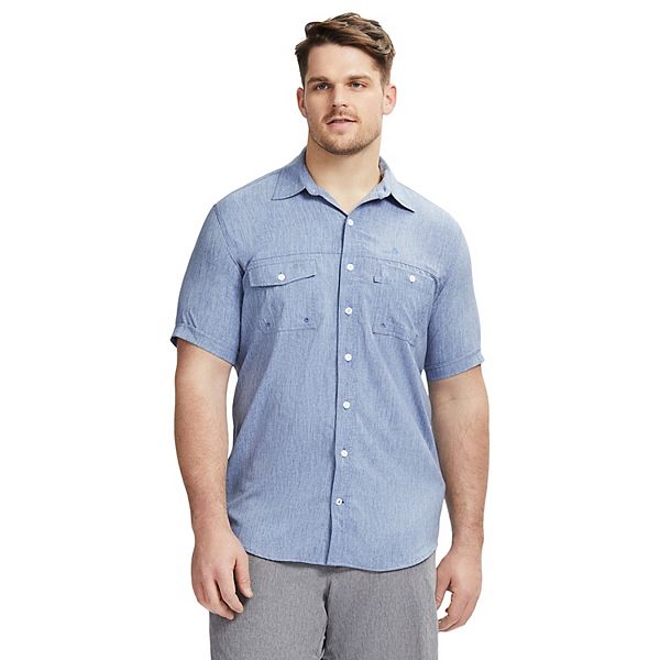 Big & Tall IZOD Sunshield Performance Button-Down Shirt