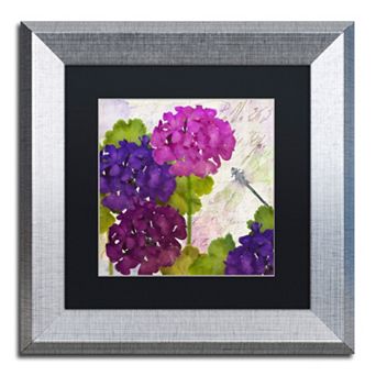 Trademark Fine Art Gaia II Silver Finish Framed Wall Art - Size 11x11