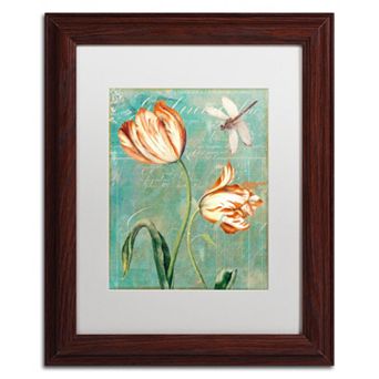Trademark Fine Art Tulips Ablaze I Framed Wall Art - Size 16x20