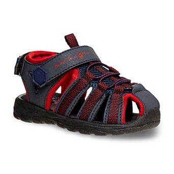 Beverly Hills Polo Club Little Kid Boy's Hook-and-Loop Tape Sport Sandals