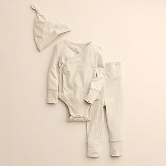 Baby Little Co. by Lauren Conrad 3 pc Bodysuit, Pants & Hat Set