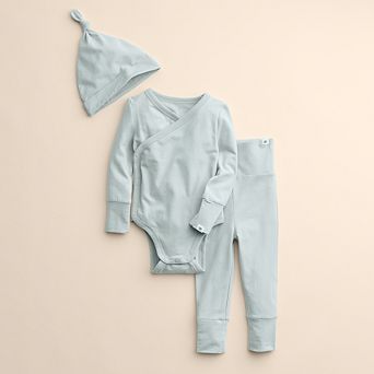 Baby Little Co. by Lauren Conrad 3 pc Bodysuit, Pants & Hat Set